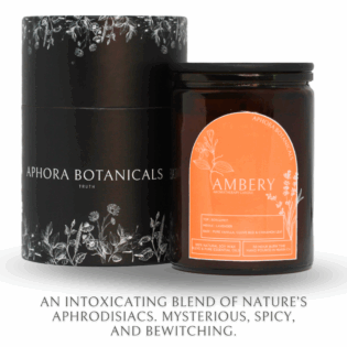 Ambery Aromatherapy Soy Candle - 13oz/50 hour burn time