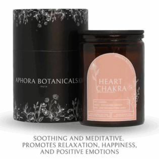 Heart Chakra Aromatherapy Soy Candle - 13oz/50 hour burn time