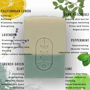 Crystal Clarity - Aromatherapy Clay Soap Bar